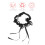 2pcs Women Lace Bow Leg Hoops Bride Circles 10