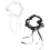 2pcs Women Lace Bow Leg Hoops Bride Circles 6