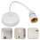 1Set White ABS Copper Pendant Light Fitting for Bedroom Ceiling Light 3
