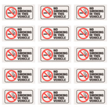 15St Zelfklevende Verboden Te Roken Muurstickers Wit PVC