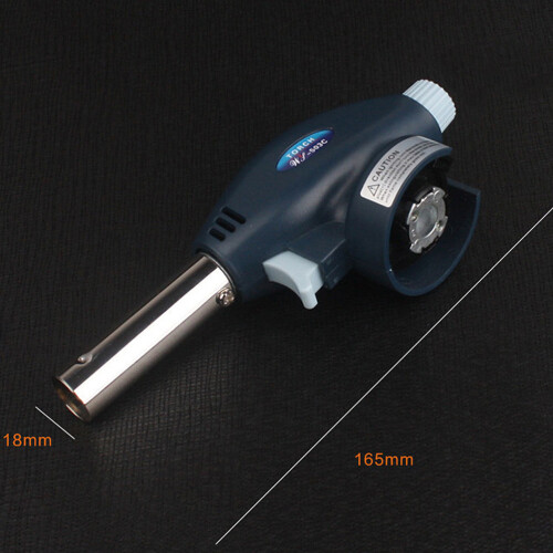 refillable butane torch for cooking welding soldering - navy 1