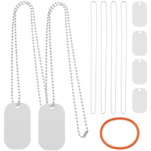 1 set sublimationshunde marken metall, wärmeübertragung hundeanhänger