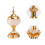 1Pc Home Use Imitation Jade Aromatherapy Candle Incense Burner 3