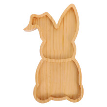 Wooden Bunny Tray Easter Charcuterie Board Khaki Decorative Serve