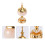 1Pc Home Use Imitation Jade Aromatherapy Candle Incense Burner 4