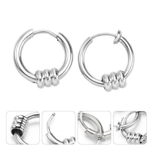 2 punk-style ohrhänger, ohrringe, party-schmuck 1