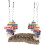 1Set Decoratieve Gras Vogel Schommel Parkiet En 8