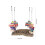 1Set Decoratieve Gras Vogel Schommel Parkiet En 9