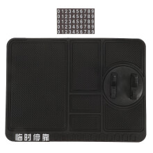 Zwarte Autohouder Telefoonhouder Dashboard Antislip Opbergmat