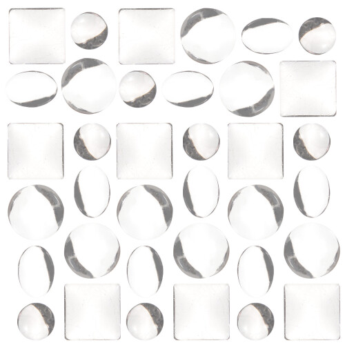 200 -cabochons flache rückseite gewölbte form