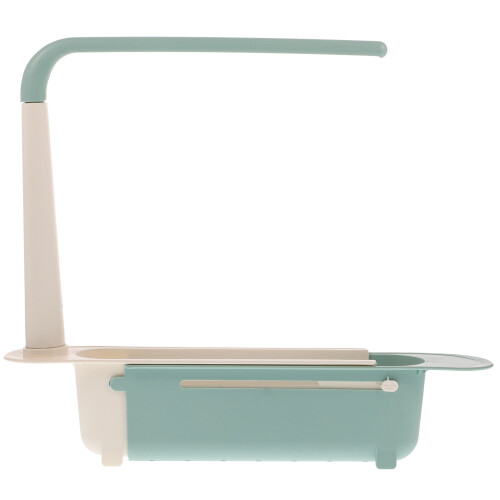 kitchen sink storage rack draining basket for home use green