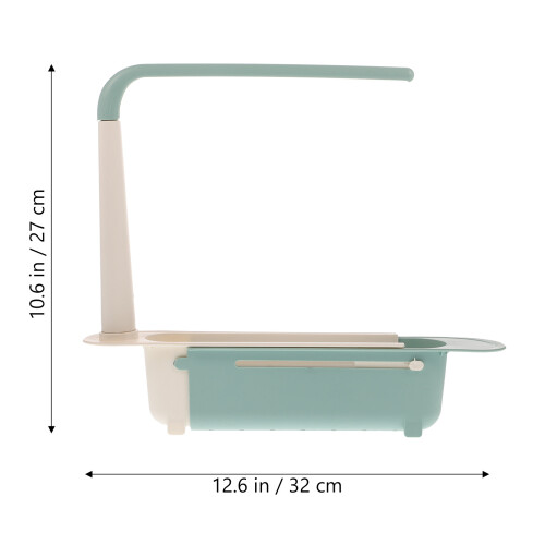 kitchen sink storage rack draining basket for home use green 1