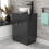 NES Home Nes Home Dark Grey 600mm Bathroom Doors Vanity Unit Round Ceramic Basin 4