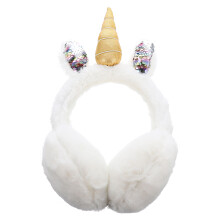 1pc Winter Unicorn Design Earmuffs Plush Warm Ear Covers Ear Muffle