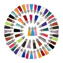 100St Diverse Gekleurde Sleutelhanger Kwastjes Voor DIY Sieraden
