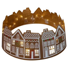 (28 inches) Lighted Christmas Tree Skirt Beautiful Addition To Decor Metal At Top