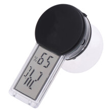 digital thermometer hygrometer for reptile box indoor home use black