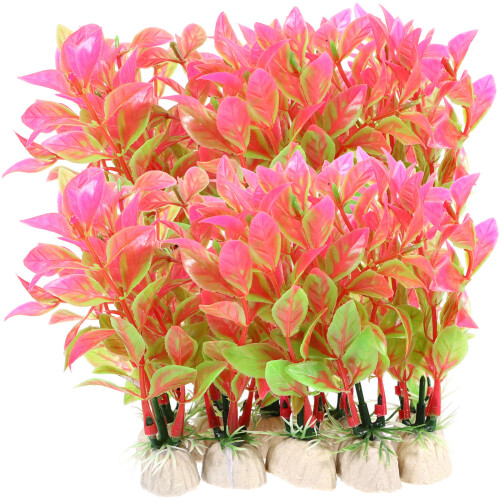 20pcs plastic aquarium plants for fish tank decoration 1