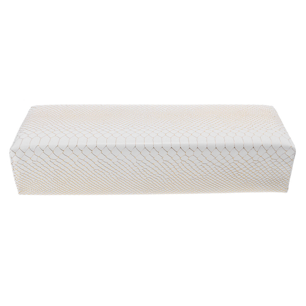 Artibetter White Pu Nail Art Arm Rest Pillow Wrist Support For Manicure