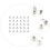 100pcs flying disc ear stud plug bullets head metal plastic earring 4