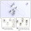 100pcs flying disc ear stud plug bullets head metal plastic earring 11