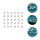 100pcs flying disc ear stud plug bullets head metal plastic earring 5