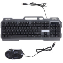 colorful backlight gaming keyboard mouse set with floating keycaps