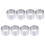 8pcs metal round cake mold ring for cookies, biscuits, mousse 8