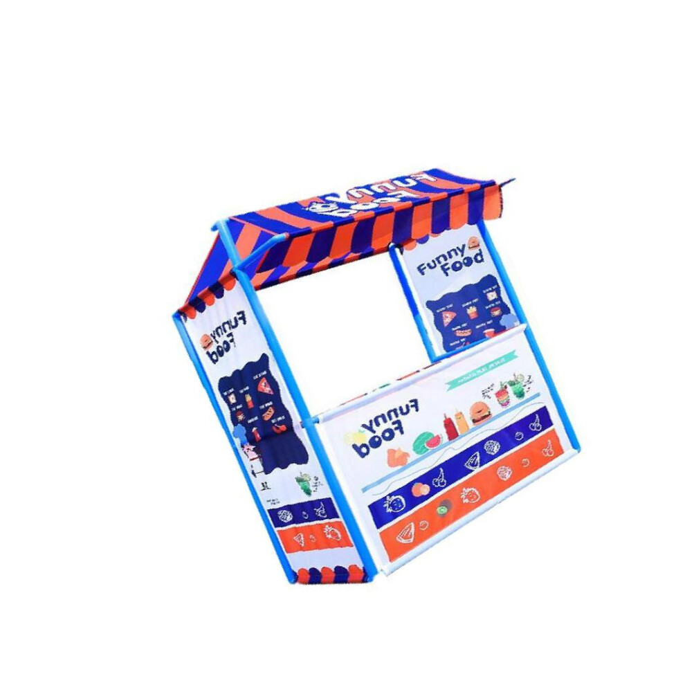 (Blue, 80x40x137cm) Pretend Play Store Stall Toy for Kids Interactive and Engaging Outdoor-image-OPC-PKRGTSZ-NEW