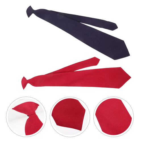 2 stropdassen met clip , formele zakelijke accessoires 2