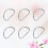100pcs metal d ring for bag webbing luggage backpack belt silver 4