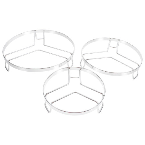 3pcs Stainless Steel Steaming Rack for Kitchen Pot Trivet