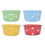 4pcs dot printed ceramic pudding mousse bowls for dessert baking 1
