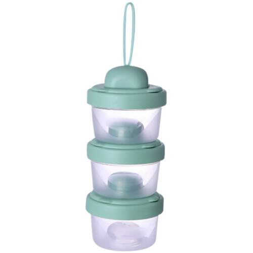 1 set 3 layers portable milk powder container stackable 1