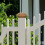 2 pcs vinyl pvc fence post caps for deck or corridor posts 4