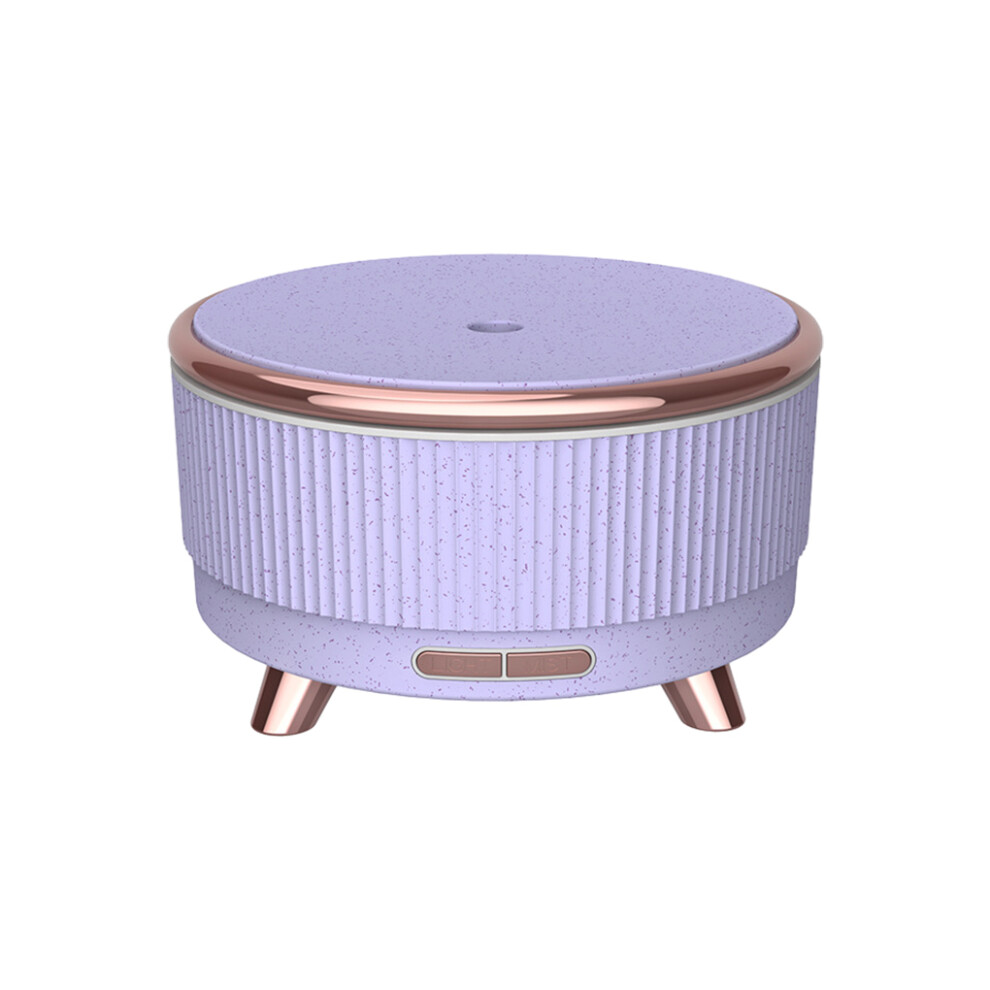 (Purple flower, US Plug) 500ml Ultrasonic Air Humidifier Diffuser Sprayer Home Improvement-image-OPC-PKRH2VS-NEW