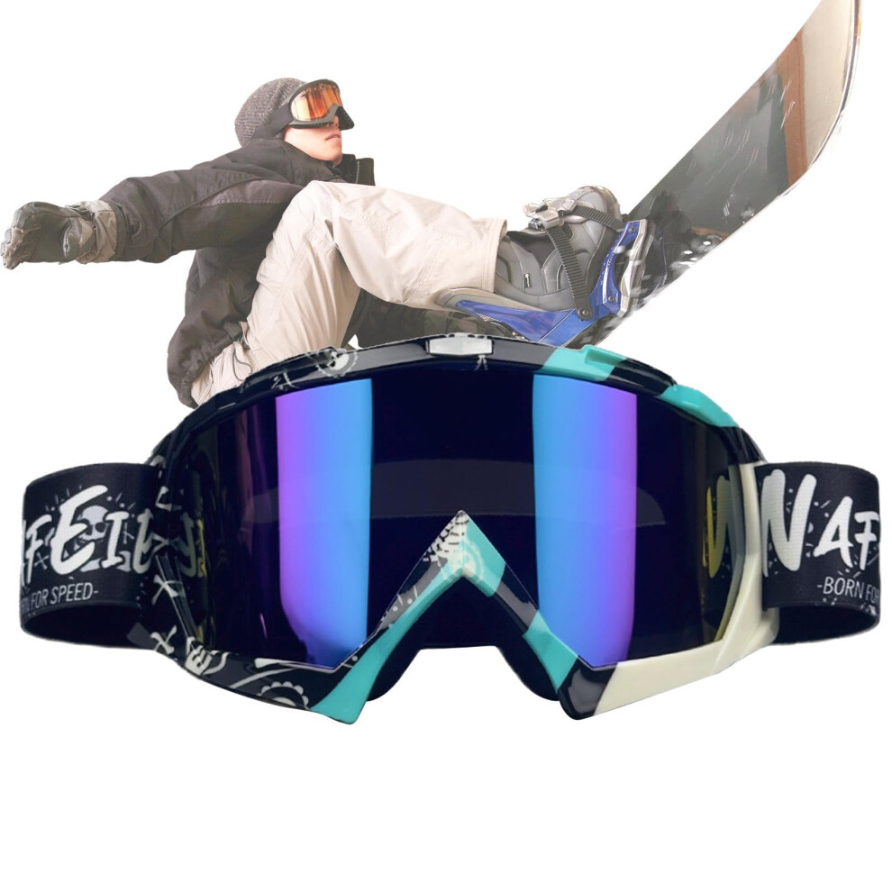 Snow Sports Goggles Anti-Scratch Windproof For Skiing And Snowboarding Comfortable Fit Colored Lenses-image-OPC-PKRH5G8-NEW