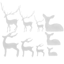 1 set deer resin fillers diy animal models assorted style