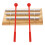 Meditation Chimes Three Tone Hand Chimes With Mallet Light Brown 10