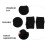 1 pair knee , stable comfortable protective pad (black) 7