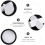 3 pezzi per schizzo sculture decorazione bianco 10