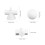 3 pezzi per schizzo sculture decorazione bianco 2