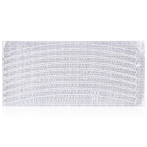 wielfoliestickers reflecterend veiligheidsaccessoire tape wit