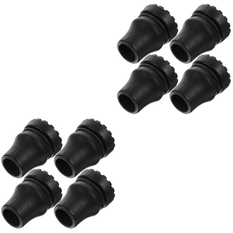 Nonskid Crutch Tips For Walking Poles Durable Crutch Pads Non Slip Cane Foot Protector Hiking Trekking Stability 2 Pack