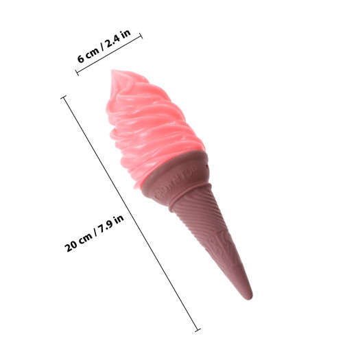 Pink Simulation Ice Cream Model PU Material for Display and Photos 1