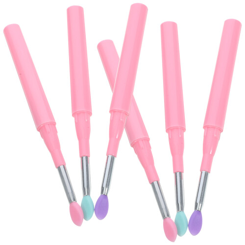 6pcs lipstick brushes for women, portable makeup tools 1