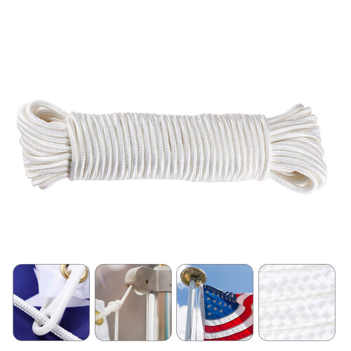6mm nylon flagpole halyard rope replacement for lifting flags 2