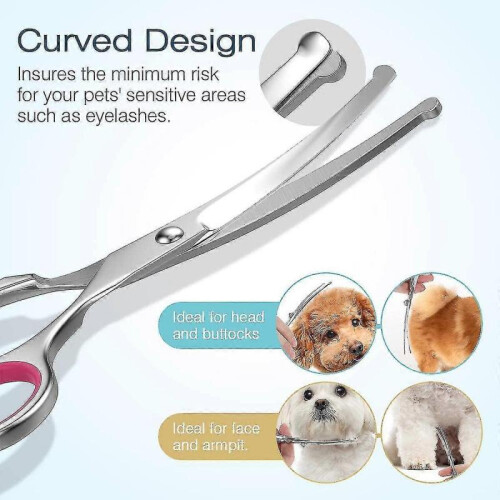 Dog Grooming Scissors Kit Professional Safety Thinning Shears Comb 2