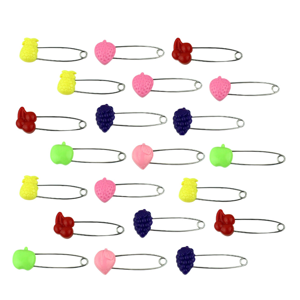 50Pcs Diaper Pins Plastic Baby Safety Pins For Cloth Nappies Colorful Totority