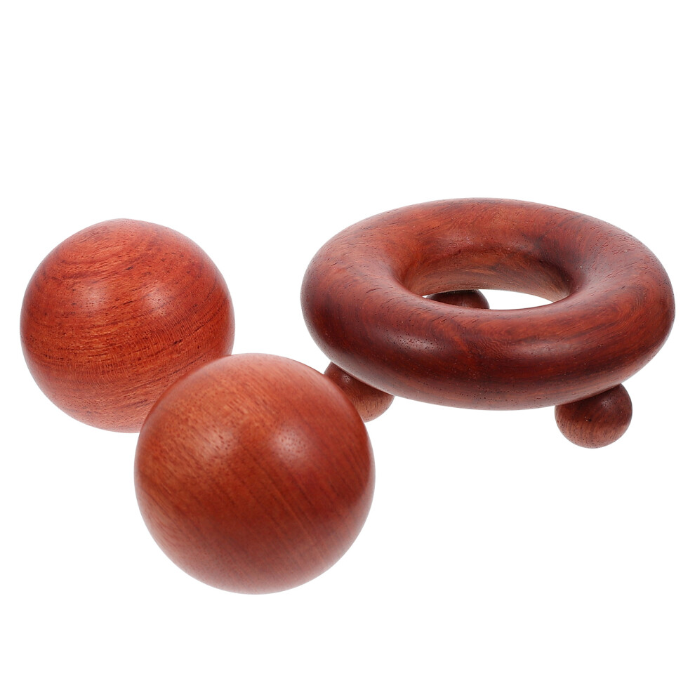 Villcase 2Pcs Wood Handheld Massagers For Body Home Use Assorted Color